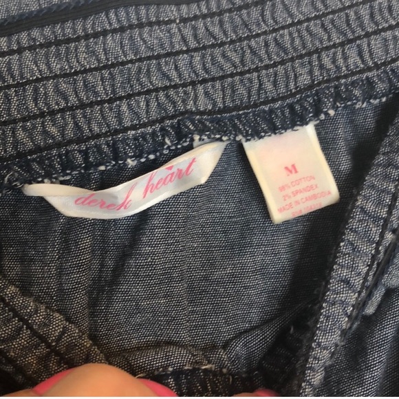 Sleeveless Blue Derek Heart cotton tied dress! - Picture 4 of 7